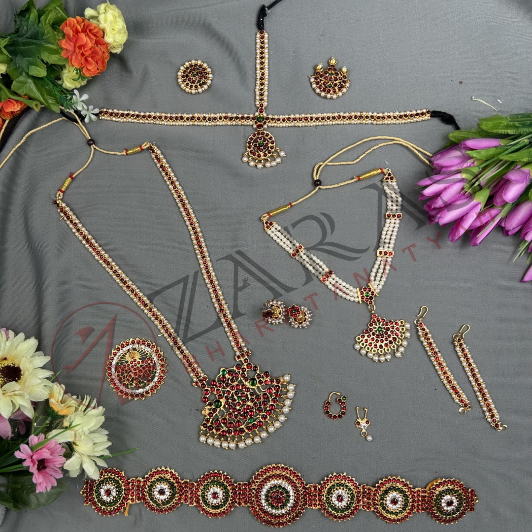 Bharatanatyam Dance Jewellery Full set Bharatanatyam Dance Jewellery Full set