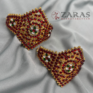 Bharatanatyam Dance Jewellery Sets - Head Set, Necklace, Jimiki, Haaram, Rakodi, Hip Belt, Nattu Bullak, Nose Pin, Jada Set, Rakodi, Maatal, Golusu
