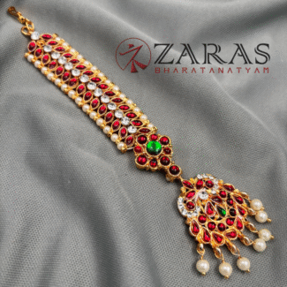 Bharatanatyam Dance Jewellery Sets - Head Set, Necklace, Jimiki, Haaram, Rakodi, Hip Belt, Nattu Bullak, Nose Pin, Jada Set, Rakodi, Maatal, Golusu