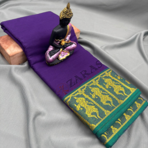Lightweight Bharatanatyam saree for rehearsal, Traditional Bharatanatyam saree.