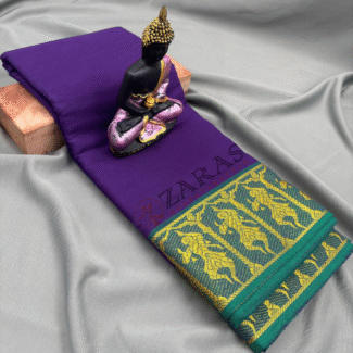 Lightweight Bharatanatyam saree for rehearsal, Traditional Bharatanatyam saree.