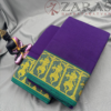 Bharatanatyam Dance Practice Saree - Violet Gold Doll Border - Image 2