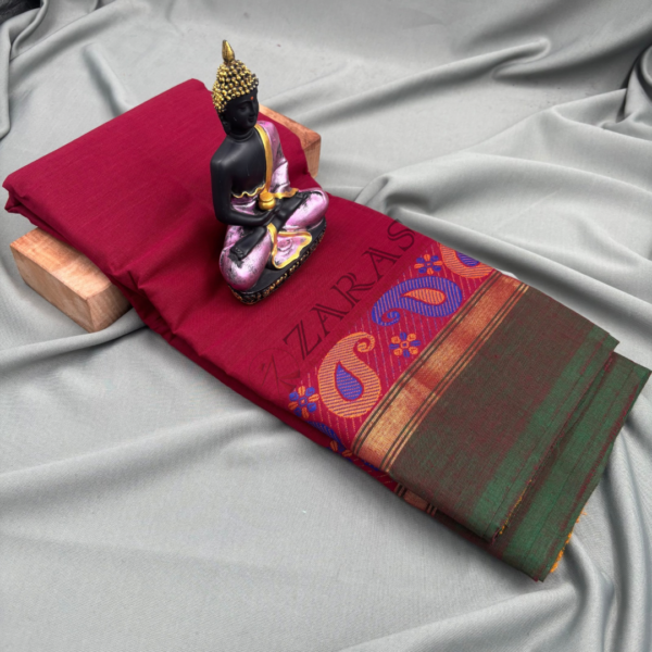 Lightweight Bharatanatyam saree for rehearsal, Traditional Bharatanatyam saree.