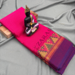 Lightweight Bharatanatyam saree for rehearsal, Traditional Bharatanatyam saree.