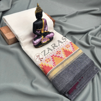 Lightweight Bharatanatyam saree for rehearsal, Traditional Bharatanatyam saree.
