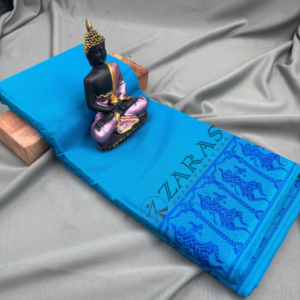 Lightweight Bharatanatyam saree for rehearsal, Traditional Bharatanatyam saree.
