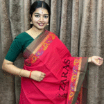 Lightweight Bharatanatyam saree for rehearsal, Traditional Bharatanatyam saree.