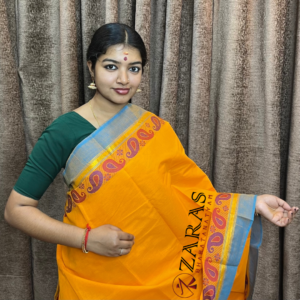 Lightweight Bharatanatyam saree for rehearsal, Traditional Bharatanatyam saree.