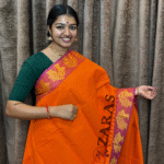 Traditional Bharatanatyam saree, Comfortable Bharatanatyam saree.