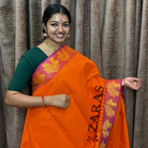 Traditional Bharatanatyam saree, Comfortable Bharatanatyam saree.