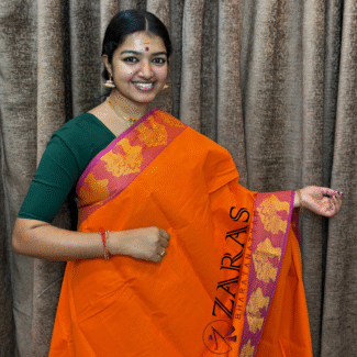 Traditional Bharatanatyam saree, Comfortable Bharatanatyam saree.