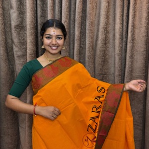 Lightweight Bharatanatyam saree for rehearsal, Traditional Bharatanatyam saree.