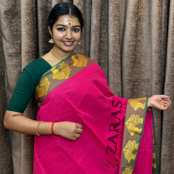 Traditional Bharatanatyam saree, Comfortable Bharatanatyam saree.