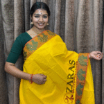 Lightweight Bharatanatyam saree for rehearsal, Traditional Bharatanatyam saree.