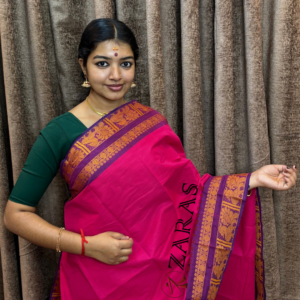 Traditional Bharatanatyam saree, Comfortable Bharatanatyam saree.