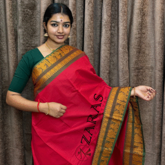 Traditional Bharatanatyam saree, Comfortable Bharatanatyam saree.