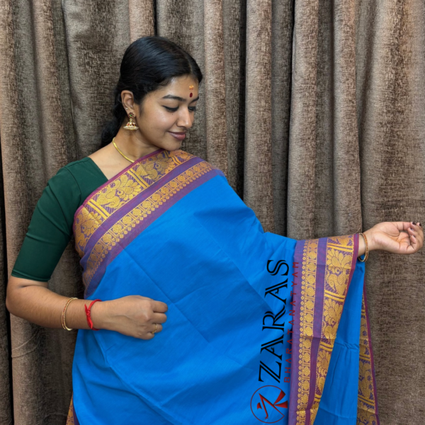 Lightweight Bharatanatyam saree for rehearsal, Traditional Bharatanatyam saree.