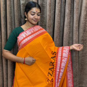 Lightweight Bharatanatyam saree for rehearsal, Traditional Bharatanatyam saree.