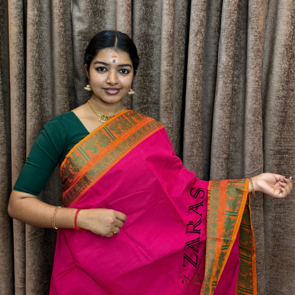 Traditional Bharatanatyam saree, Comfortable Bharatanatyam saree.