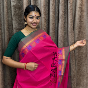 Lightweight Bharatanatyam saree for rehearsal, Traditional Bharatanatyam saree.