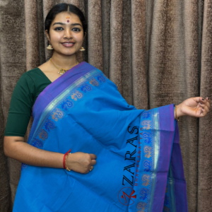 Lightweight Bharatanatyam saree for rehearsal, Traditional Bharatanatyam saree.