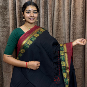 Lightweight Bharatanatyam saree for rehearsal, Traditional Bharatanatyam saree.