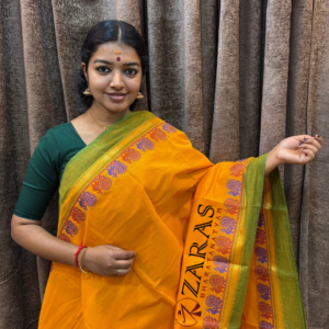 Lightweight Bharatanatyam saree for rehearsal, Traditional Bharatanatyam saree.