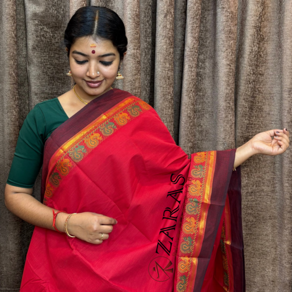 Lightweight Bharatanatyam saree for rehearsal, Traditional Bharatanatyam saree.