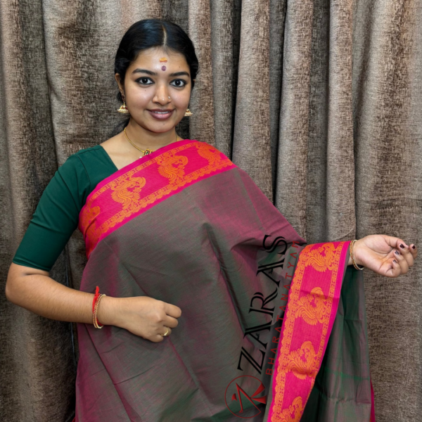 Traditional Bharatanatyam saree, Comfortable Bharatanatyam saree.