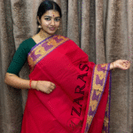 Lightweight Bharatanatyam saree for rehearsal, Traditional Bharatanatyam saree.