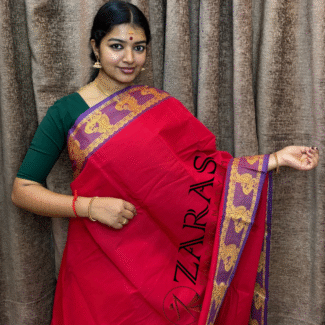 Lightweight Bharatanatyam saree for rehearsal, Traditional Bharatanatyam saree.
