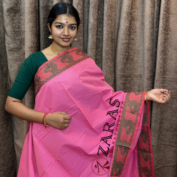 Traditional Bharatanatyam saree, Comfortable Bharatanatyam saree.