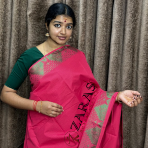 Lightweight Bharatanatyam saree for rehearsal, Traditional Bharatanatyam saree.