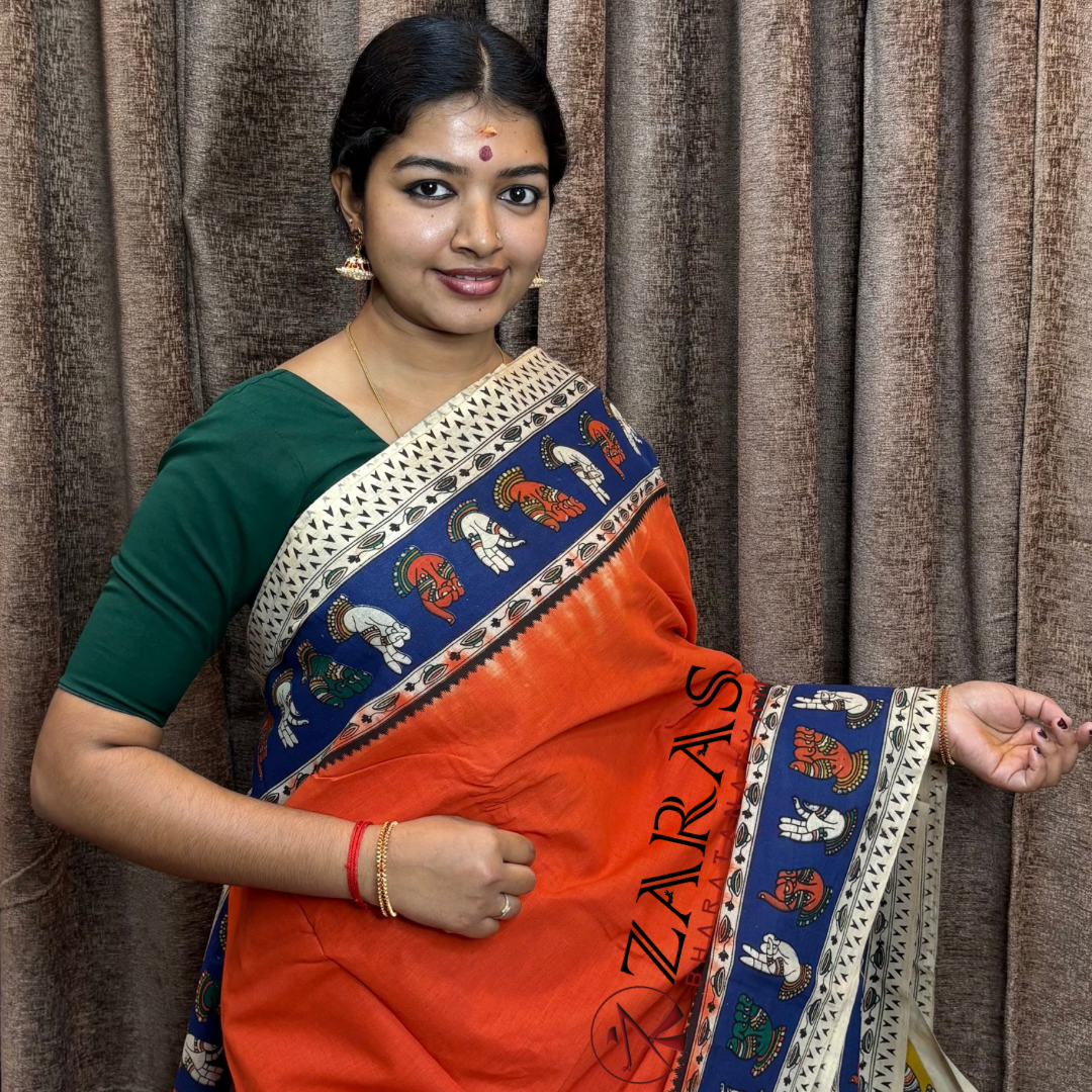 Traditional Bharatanatyam saree, Comfortable Bharatanatyam saree.
