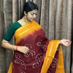 Bharatanatyam Dance Practice saree