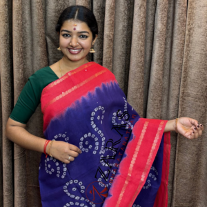 Bharatanatyam Dance Practice saree
