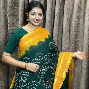 Bharatanatyam Dance Practice saree