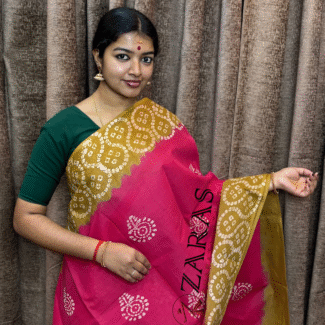 Bharatanatyam Dance Practice saree