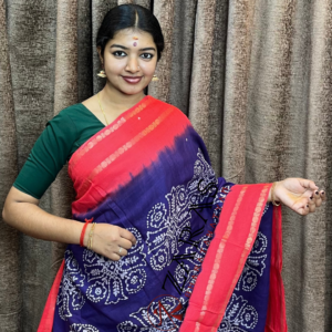 Bharatanatyam Dance Practice saree