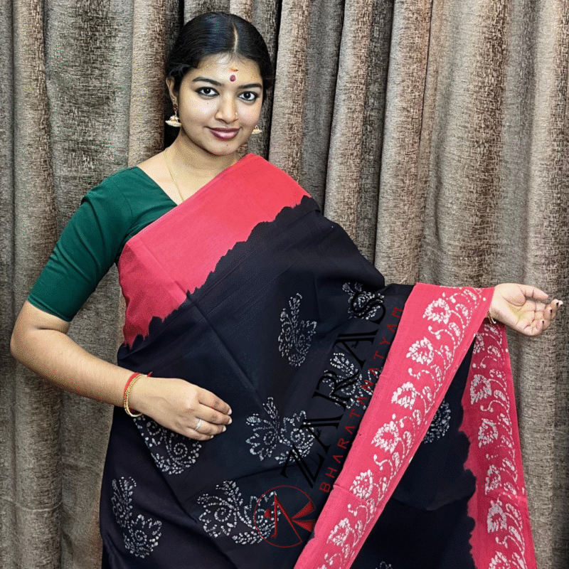 Bharatanatyam Dance Practice saree