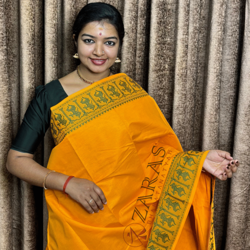 Bharatanatyam Dance Practice saree