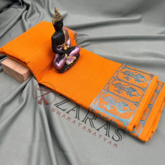 Bharatanatyam Dance Practice saree