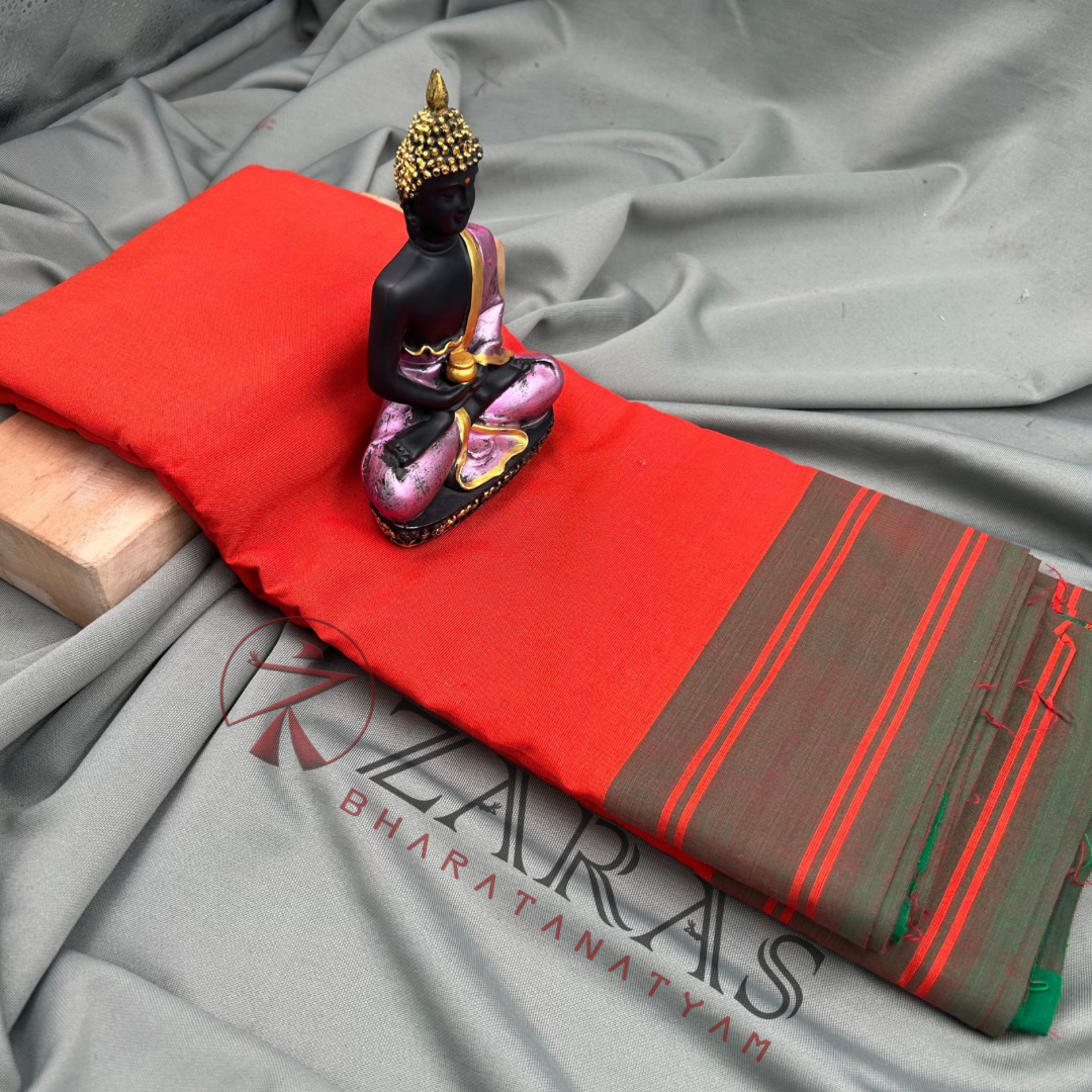 Bharatanatyam Dance Practice Saree