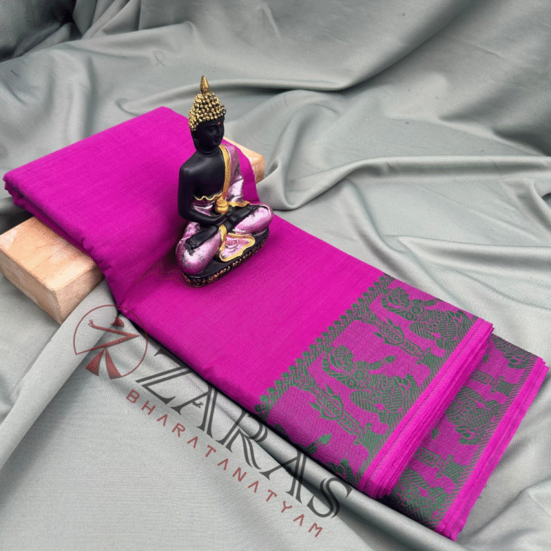 Bharatanatyam Dance Practice Saree