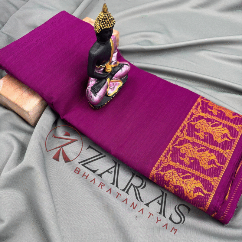 Bharatanatyam Dance Practice Saree