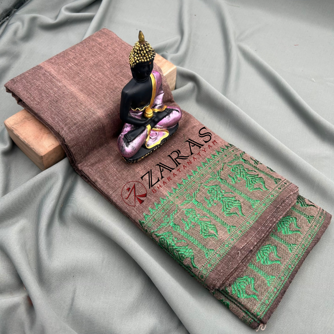 Bharatanatyam Dance Practice Saree