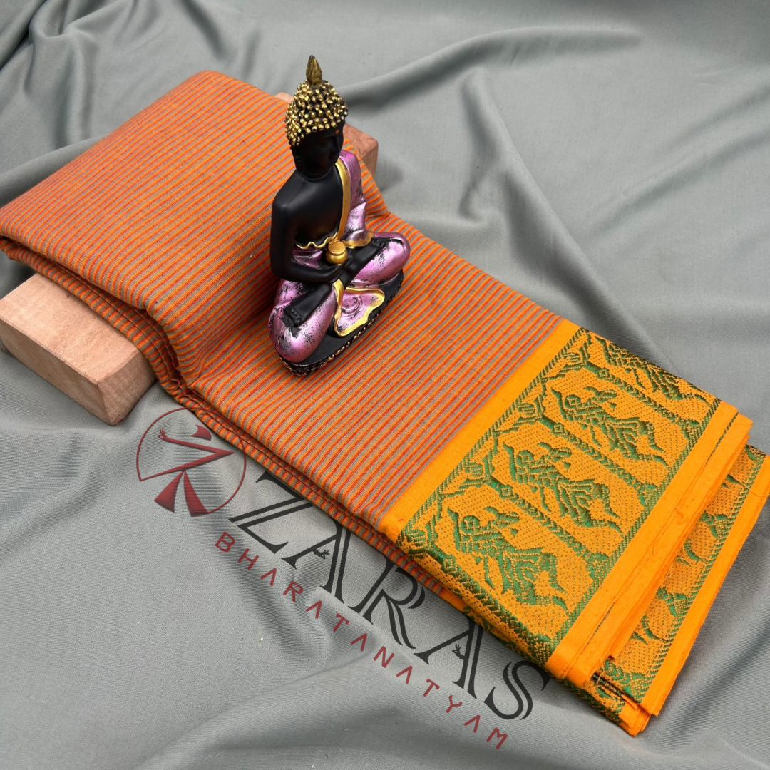 Bharatanatyam Dance Practice saree