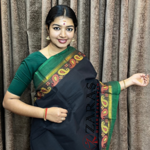 Lightweight Bharatanatyam saree for rehearsal, Traditional Bharatanatyam saree.