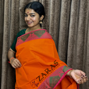 Lightweight Bharatanatyam saree for rehearsal, Traditional Bharatanatyam saree.