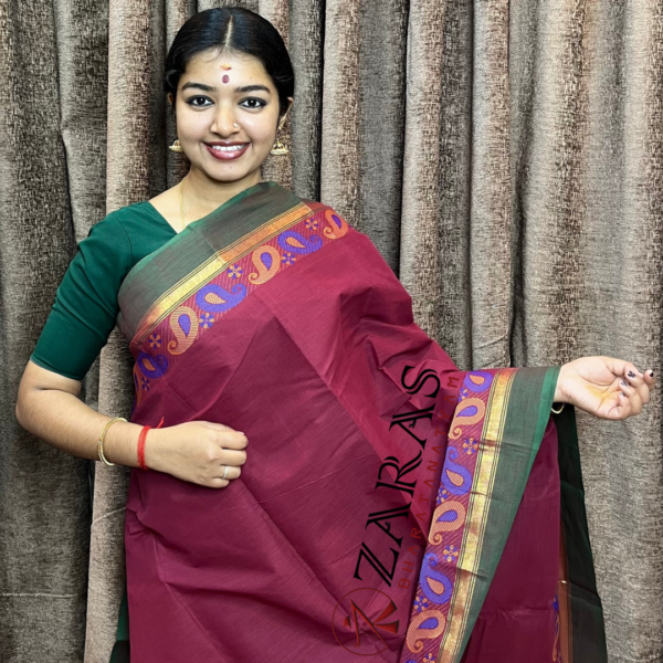 Traditional Bharatanatyam saree, Comfortable Bharatanatyam saree.